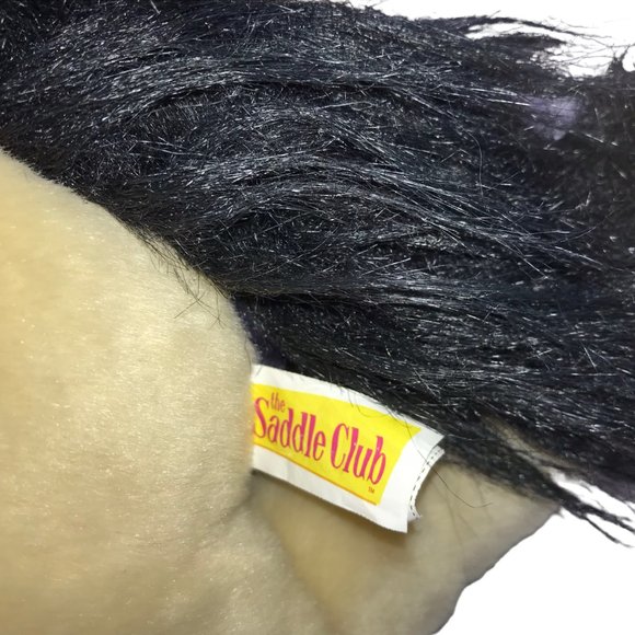 The Saddle Club Large Plush Horse Starlight Light Brown Black Tail, 28" Long - Picture 7 of 12